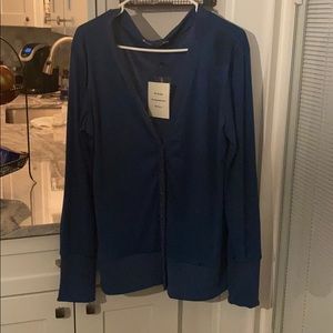 Blue studded cardigan